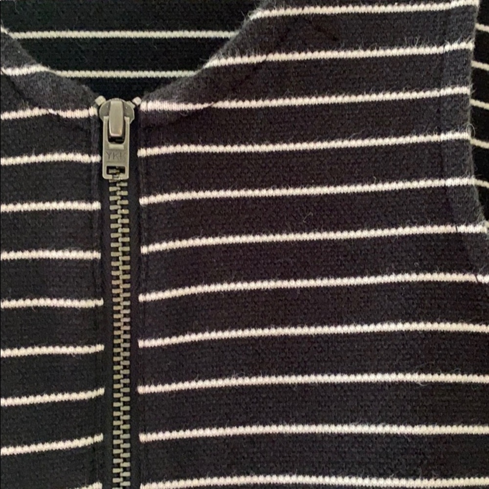 Madewell Black White Stripe Pierside Dress - Picture 5 of 8